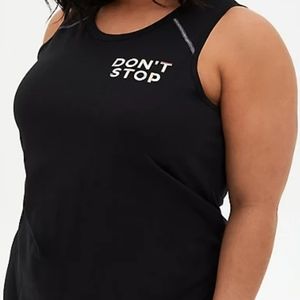DON'T STOP BLACK WICKING ACTIVE TANK